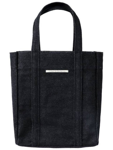 Mini Denim Tote Bag Black - C WEAR BY THE GENIUS - BALAAN 1