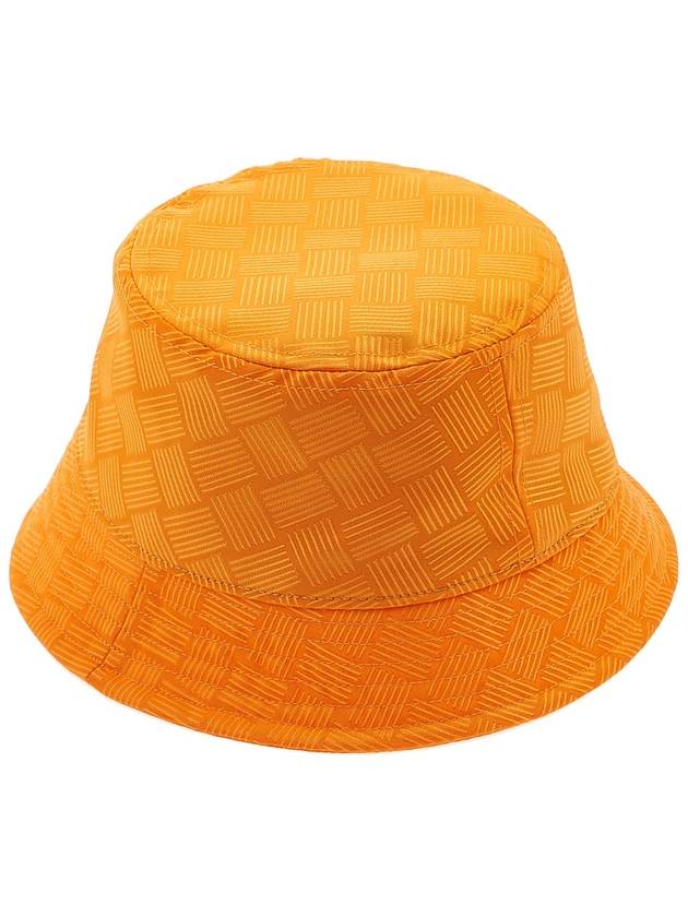 Intrecciato Jacquard Bucket Hat Tangerine - BOTTEGA VENETA - BALAAN 4