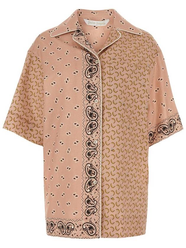 mix print camp collar shirt PWGG005S24FAB0038484 - PALM ANGELS - BALAAN 2