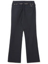 Strap embroidery point bootcut pants NAVY WOMAN - MALBON GOLF - BALAAN 2