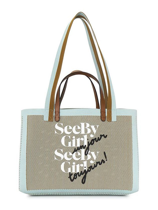 See By Girl Un Jour Tote Bag Blue - CHLOE - BALAAN 2