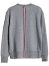 Center Back Stripe Crewneck Sweatshirt Light Grey - THOM BROWNE - BALAAN 3