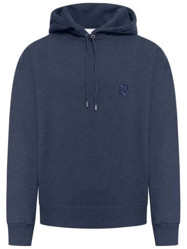 Bold Fox Head Patch Oversize Hoodie Navy - MAISON KITSUNE - BALAAN 3