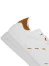 23S S USSN001 XB602006 BIANCO/TERRA stitch detail white & brown sneakers - KITON - BALAAN 8