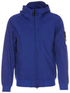 Soft Shell RE Dye Technology Hooded Jacket Blue - STONE ISLAND - BALAAN 2