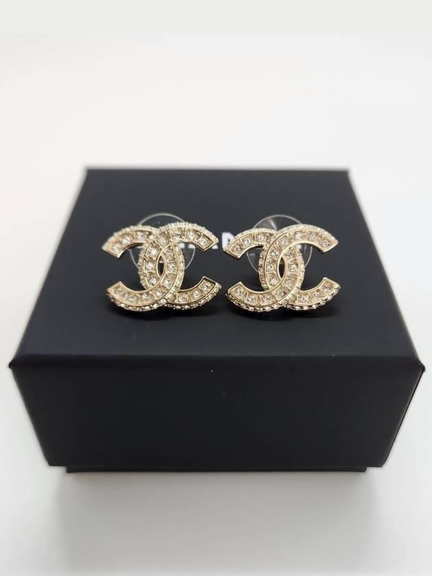 Metal Earrings Diamantes & Gold Crystal - CHANEL - BALAAN 6