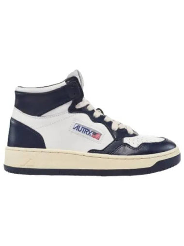 Medalist Mid Cut sneakers in leather blue - AUTRY - BALAAN 1