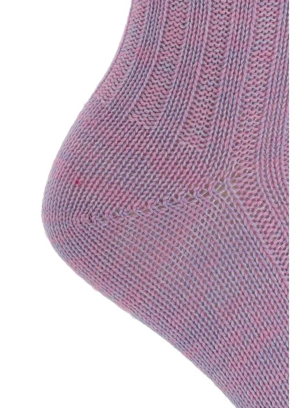 Ganni Socks With Logo, Women's, Purple - GANNI - BALAAN 3