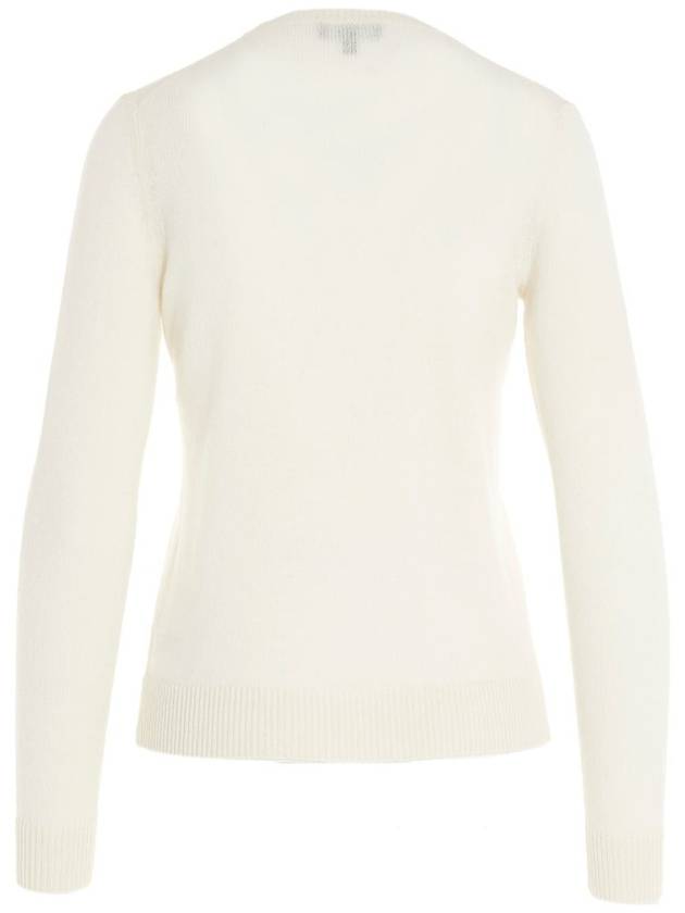 Women's Crew Neck Cashmere Knit Top White - THEORY - BALAAN 4