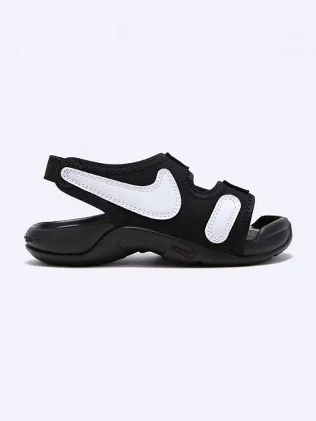 Kids Sunray Adjust 6 PS Sandals White Black - NIKE - BALAAN 2