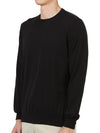 Men's Crew Neck Cotton Knit Top Black - DRUMOHR - BALAAN 3