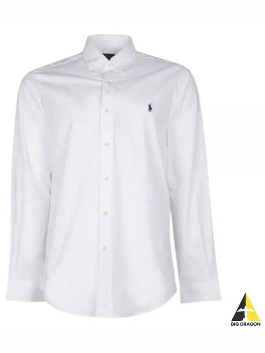 Classic Fit Poplin Shirt White - POLO RALPH LAUREN - BALAAN 2