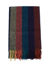 Artist Striped Knit Muffler Red Blue - PAUL SMITH - BALAAN.