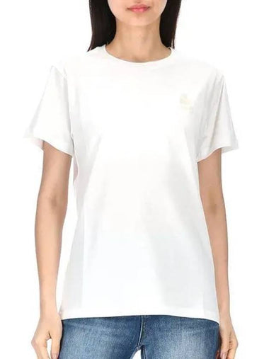 Evie Logo TS0070FA A1N98E 20WH Short Sleeve T-Shirt 989999 - ISABEL MARANT - BALAAN 1