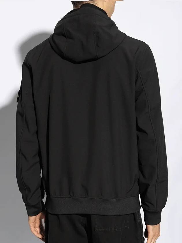 Technology Recycled Polyester Hooded Jacket Black - STONE ISLAND - BALAAN 4