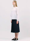 3 tuck A line skirt_navy - JUN BY JUN K - BALAAN 3