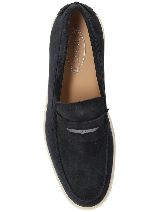 Tod’s Suede Shoes Type Loafers, Men's, Navy Blue - TOD'S - BALAAN 6