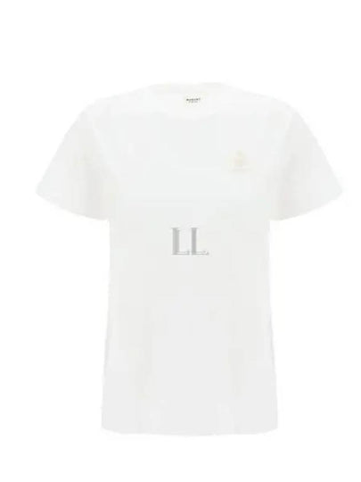 Aby Logo Short Sleeve T-Shirt White - ISABEL MARANT - BALAAN 2