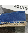 Canae Embroidered Logo Canvas Espadrille Blue - ISABEL MARANT - BALAAN 7