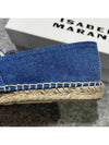 Canae Embroidered Logo Canvas Espadrilles Shoes Blue - ISABEL MARANT - BALAAN 7