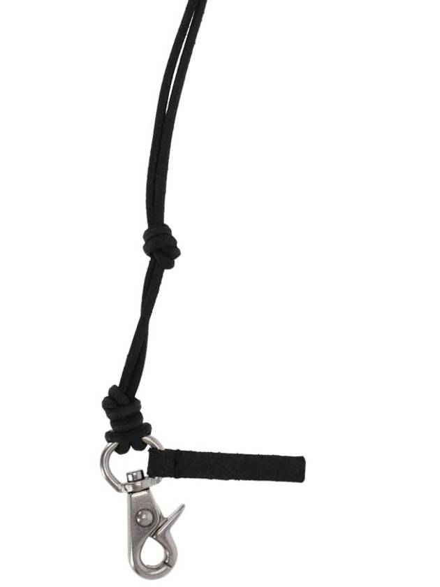 Leather Ladon Keychain Necklace Black - OUR LEGACY - BALAAN 3