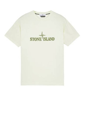 Stitches Two Embroidery Short Sleeve T-Shirt Light Green - STONE ISLAND - BALAAN 1