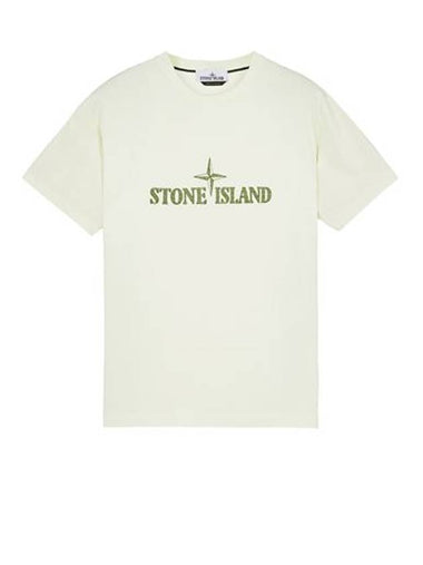 Stitches Two Embroidery Short Sleeve T-Shirt Light Green - STONE ISLAND - BALAAN 1