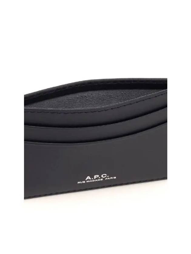 Andre Logo Card Wallet Black - A.P.C. - BALAAN 5