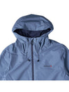 Logo Hiker Hooded Jacket Blue - BARBOUR - BALAAN 4