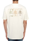 Three Cards Short Sleeve T-Shirt White - CP COMPANY - BALAAN 3