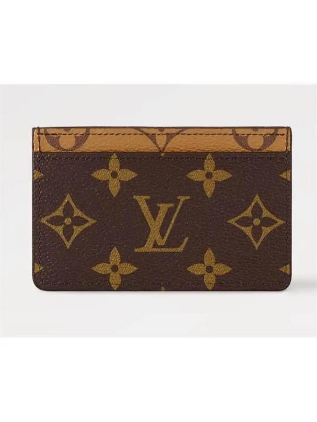 Monogram Reverse Canvas Card Wallet Brown - LOUIS VUITTON - BALAAN 8