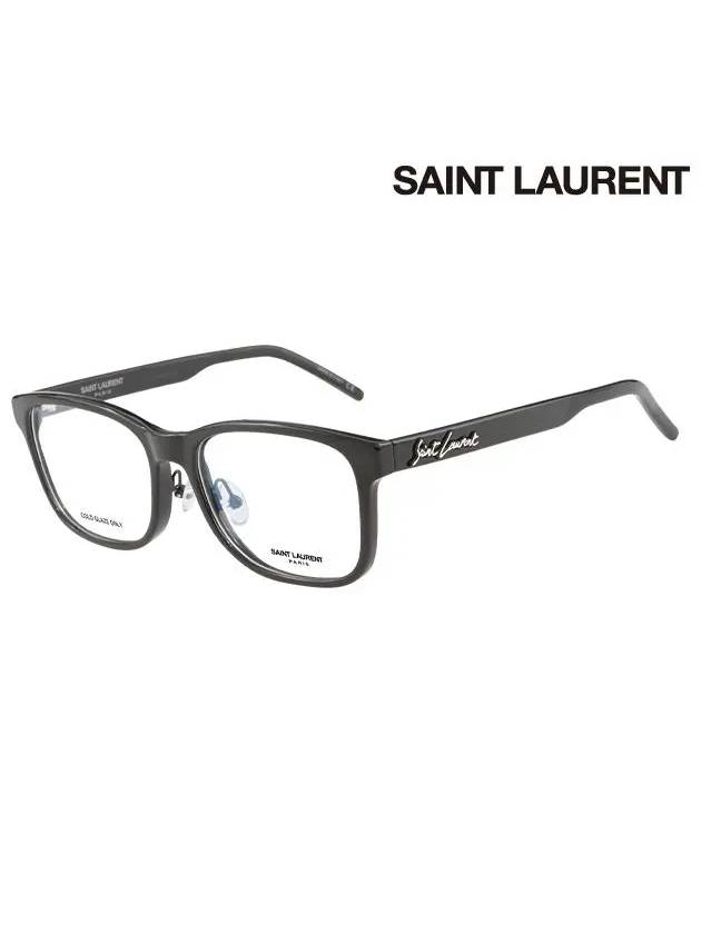 Eyewear Square Acetate Eyeglasses Black - SAINT LAURENT - BALAAN 3