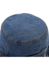 Embroidered Logo Denim Bucket Hat Blue - FENDI - BALAAN 9