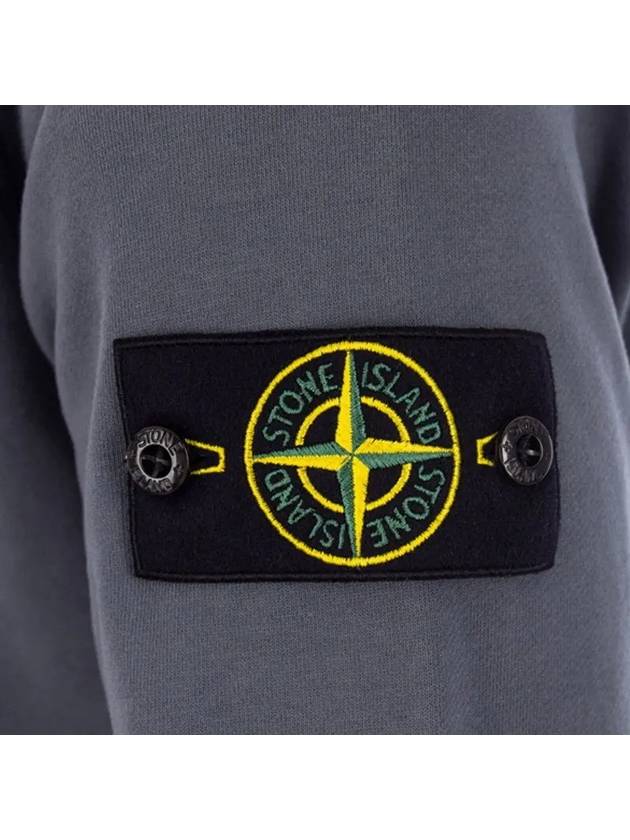 Compass Patch Crew Neck Sweatshirt Grey - STONE ISLAND - BALAAN 4