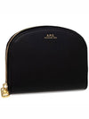 Demi Lune Half Moon Zipper Card Wallet Black - A.P.C. - BALAAN 5