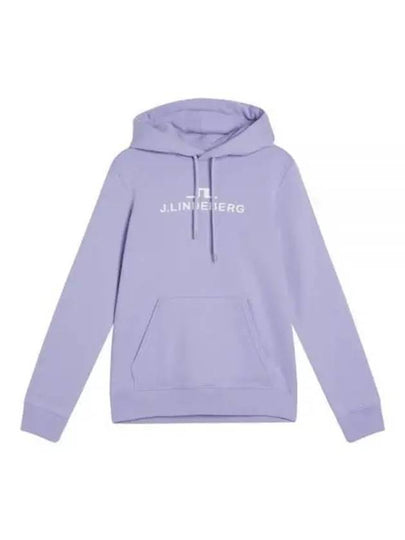 Alpha Logo Print Hoodie Sweet Lavender - J.LINDEBERG - BALAAN 2