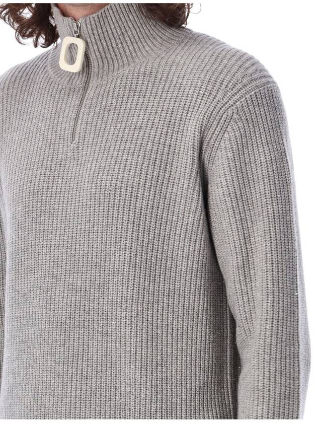 Zip-Up Knit Turtleneck Grey - JW ANDERSON - BALAAN 4