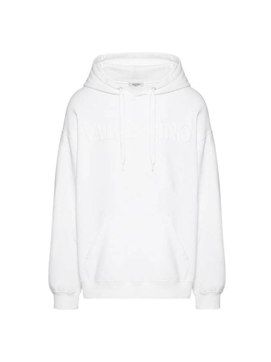 logo hoodie white - VALENTINO - BALAAN.