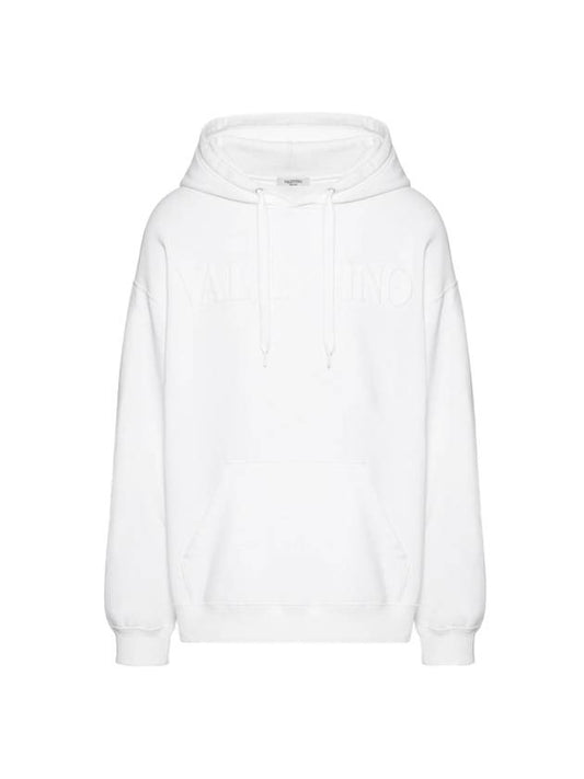 Logo Hoodie White - VALENTINO - BALAAN 1