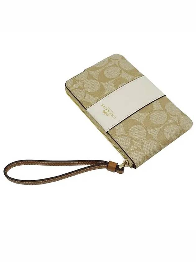 Signature corner zipper wristlet CR945 IMWQJ - COACH - BALAAN 2