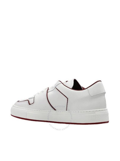 Common Projects Ladies Decades Lace Up Low Top Sneakers in White Red Brand Size 36 US Size 6 - COMMON PROJECTS - BALAAN 2