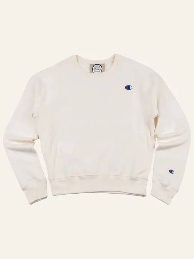 Reverse Weave Crew Neck Sweatshirt Chark White - CHAMPION - BALAAN 5