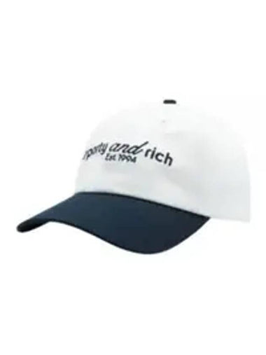 Embroidered Logo Ball Cap White - SPORTY & RICH - BALAAN 1