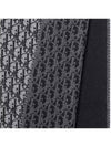 OBLIQUE Scarf Black Gray Wool - DIOR - BALAAN 7