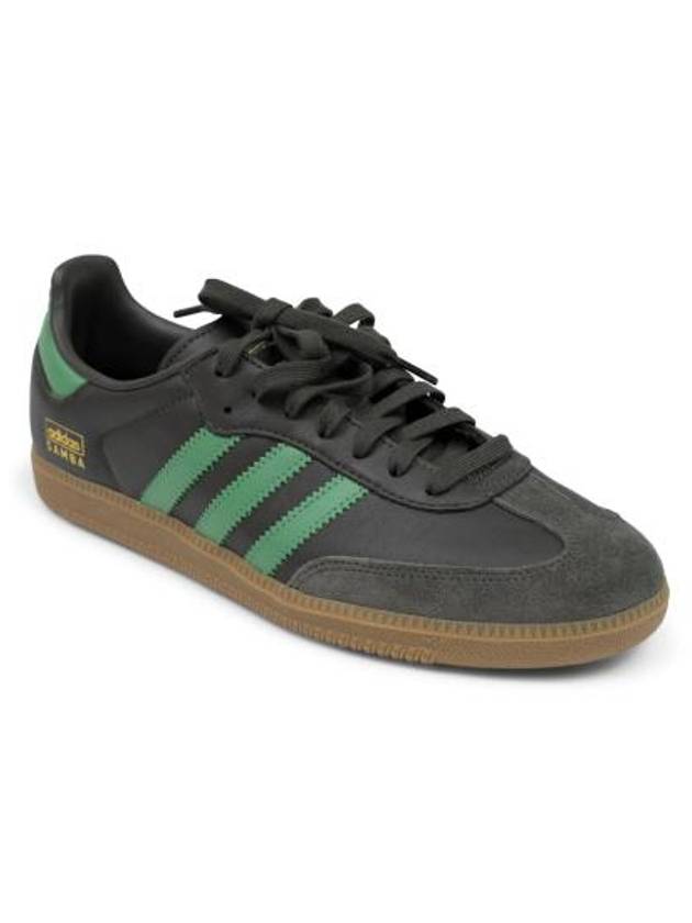 Samba OG Leather Low Top Sneakers Shadow Olive - ADIDAS - BALAAN 3