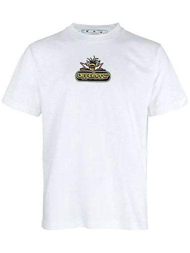 Logo Graphic Slim Short Sleeve T-Shirt White - OFF WHITE - BALAAN 1