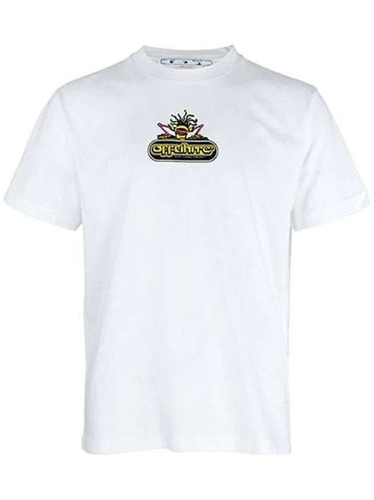 Logo Graphic Slim Short Sleeve T-Shirt White - OFF WHITE - BALAAN 1