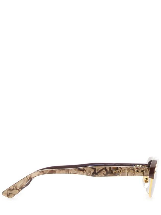 Eyewear Printed Sunglasses Brown - GUCCI - BALAAN 3