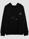 Back Embroidery Logo Cotton Hoodie Black - WOOYOUNGMI - BALAAN 3