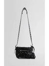 Zipper Stud Arena Lambskin Shoulder Bag Black - BALENCIAGA - BALAAN 6